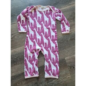 Zebi Baby Giraffe Print Romper Long Sleeve One Piece‎ Bodysuit 6-12 Months #4